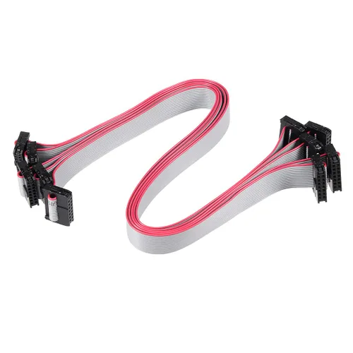 Vista 7 de uxcell IDC 6 pines conector plano cinta cable hembra longitud 11.8 in 0.079 in paso, 5pcs
