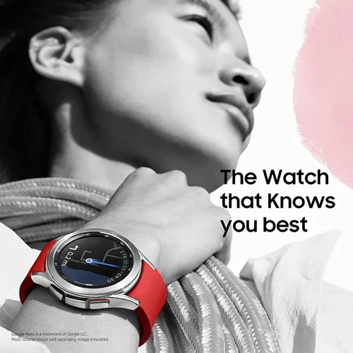 Vista 4 de SAMSUNG Galaxy Watch 4 Classic 46mm - Reloj inteligente con monitor y rastreador de ECG para salud, fitness, correr, ciclos de sueño, detección