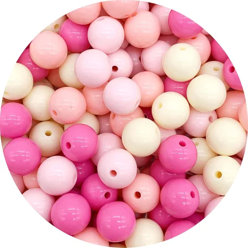 Vista 39 de BONNY BOXX 2000 piezas 4 mm cuentas redondas de acrílico de zafiro suave, bolas de plástico de chicle de burbujas, cuentas gruesas de bolas