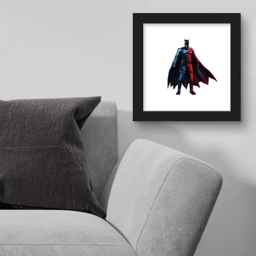 Vista 4 de Gallery Pops DC Comics The Batman - Arte de pared de Batman, versión enmarcada negra, 12 x 12 pulgadas
