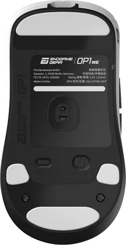 Vista 8 de ENDGAME GEAR OP1we Mouse inalámbrico para videojuegos, microcontrolador CompX CX52850, sensor óptico Pixart PAW3370, compatible con modificaciones