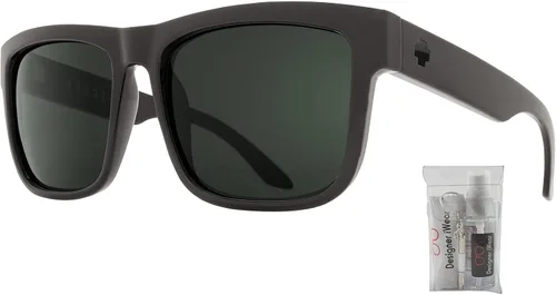 Vista 2 de SPY Discord Rectangle Sunglasses for Men + BUNDLE with Designer iWear Eyewear Kit