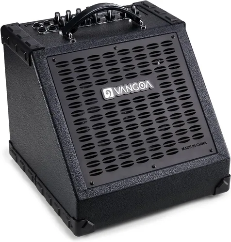 Vista 10 de Vangoa Amplificador de Batería Eléctrica 40W Profesional, Altavoz, 3 Entradas, Ecualizador de 3 Bandas Inalámbrico para Monitor de Batería