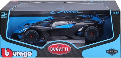 Vista 2 de Bburago 1:18 Bugatti Bolide, Azul