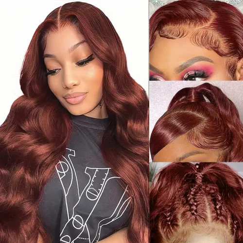 Vista 20 de Pelucas de cabello humano ondulado con encaje frontal transparente HD de 13 x 6 pulgadas, densidad del 200 %, sin pegamento, con pelitos de bebé