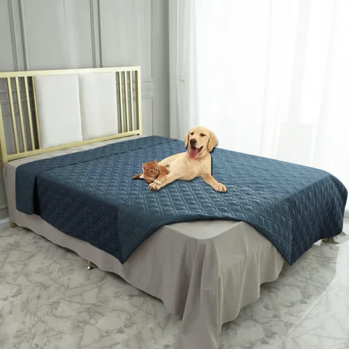 Vista 23 de Ameritex Manta Impermeable Reversible Cubierta para Cama de Perro Manta para Mascotas para Muebles Cama Sofá Sillón