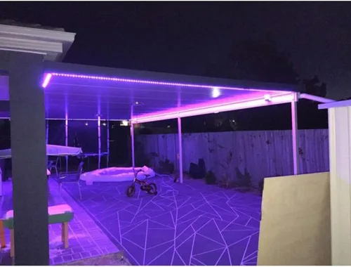 Vista 4 de Tira de luz LED de 10 pies, 20 pies, 30 pies, 50 pies, 100 pies, 12 V, 60 LEDs/M RGB SMD 5050, flexible, impermeable, IP65 para exteriores (10)
