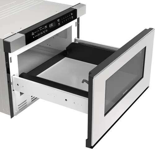 Vista 15 de Sharp SMD2420MS - Horno de microondas integrado con cajón de 24 pulgadas, 1.2 pies cúbicos, acero inoxidable, panel de control táctil, tecnología