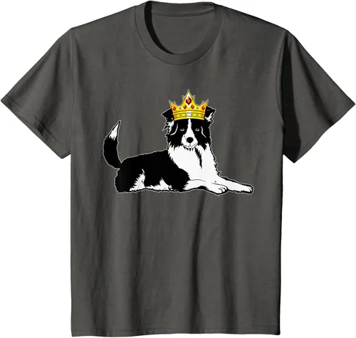 Vista 39 de Border Collie Crown - Camiseta veterinaria de piel de pastoreo de ovejas, Negro