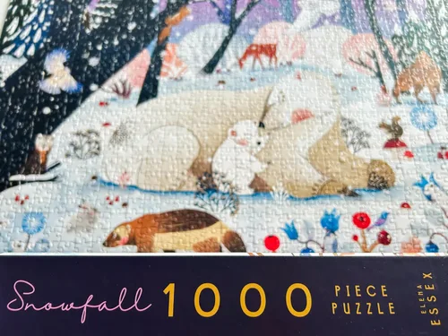 Vista 6 de Elena Essex Rompecabezas - Nevada Rompecabezas de Navidad de 1000 piezas Rompecabezas para adultos de 1000 piezas Vacaciones Snow Polar Bear