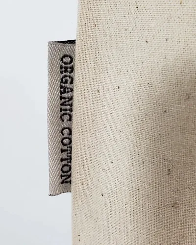 Vista 4 de TBF Paquete de 12 bolsas de lona orgánica al por mayor a granel con asas, bolsas de tela de tela en blanco reutilizables con certificación GOTS