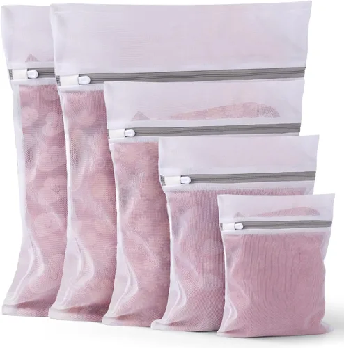 Vista 9 de 3 Piezas Bolsas de Malla para Lavandería Bolsas de Malla para Lavadora Jumbo para Ropa Delicada, Ropa de Cama, Juguetes con Cierre de Cordón