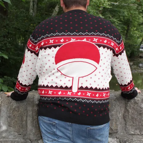 Vista 5 de Ripple Junction Naruto Shippuden Christmas Holiday Anime Adult Crew Neck Sweater