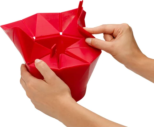 Vista 5 de Recipiente apto microondas para palomitas de maíz Chef 'n (rojo).