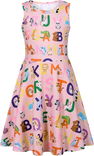 Vista 22 de BFUSTYLE - Vestido de verano sin mangas con estampado floral para niñas de 4 a 15 años Regreso a la escuela 01