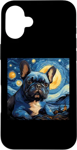 Vista 23 de Van Gogh Dog French Bulldog Case for iPhone 16