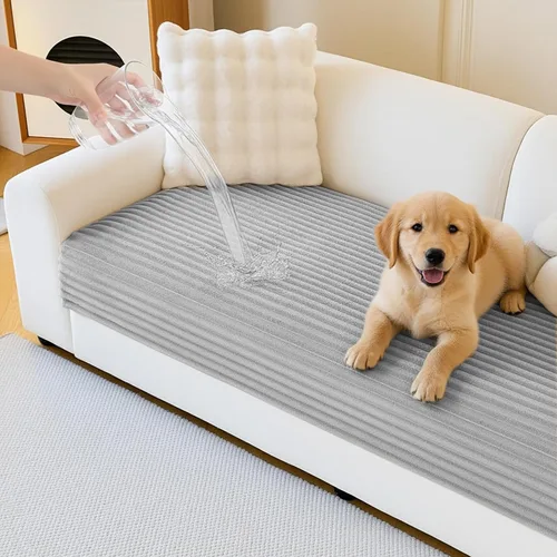 Vista 13 de MYSKY HOME Funda de sofá en forma de L, 100% impermeable para mascotas, fundas de sofá modular en forma de L, fundas de sofá antideslizantes