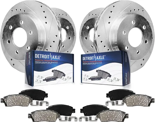 Vista 23 de Detroit Axle - Pastillas de freno para Dodge Ram 2500 3500 2003-2008, Ram 4000 2005-2008, 2004 2006 2007 Pastillas de freno de cerámica delanteras