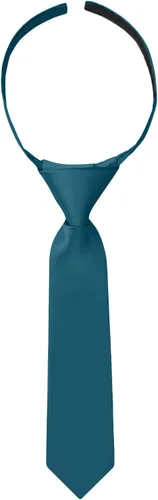 Vista 12 de Jacob Alexander Corbata de gancho y bucle de color sólido preatada de 8 pulgadas para niños pequeños Manzana Verde (Apple Green)