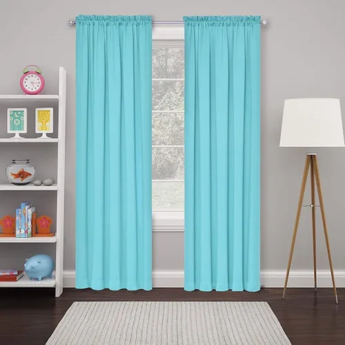 Vista 18 de Eclipse Cortina Sólida Thermapanel para Oscurecer la Habitación con Bolsillo para Barra, Cortina de Ventana para Dormitorio y Sala de Estar