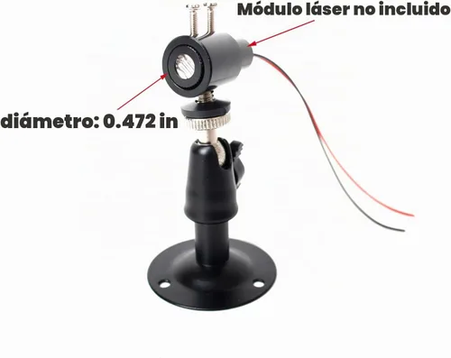 Vista 4 de Soporte de posicionamiento láser Soporte de fijación para módulo láser Soporte de montaje de módulo láser con función de enfriamiento, soporte