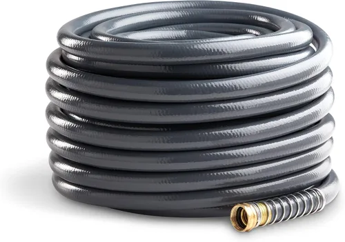 Vista 2 de Manguera Gilmour Flexogen 10058050, de 8 capas, 58 pulgadas por 50 pies, gris, Negro