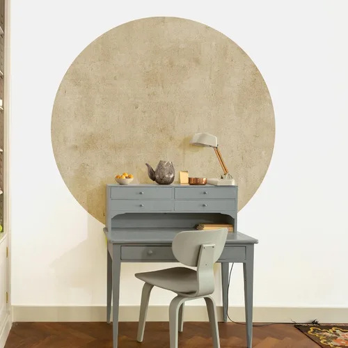 Vista 14 de Calcomanía de pared circular con estampado pastel, medio círculo, semicírculo, decoración de pared, geométrico, guardería, despegar y pegar