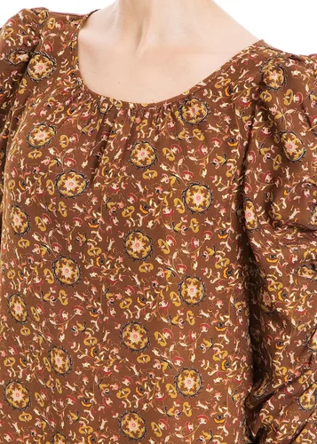 Vista 2 de Max Studio Blusa de manga fruncida crepé para mujer