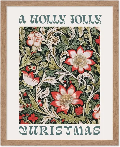 Vista 44 de Poster Master A Holly Jolly - Póster navideño, arte de invierno, diseño de pared moderno, regalo para hombres y mujeres, gran decoración para sala
