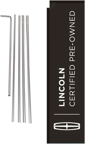 Vista 5 de Bandera de pluma rectangular para concesionario de automóviles con kit de poste y pico de tierra, compatible con carteles de Audi Carlot