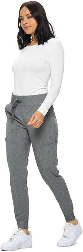 Vista 2 de Monarch Uniforms Pantalones quirúrgicos acanalados para mujer