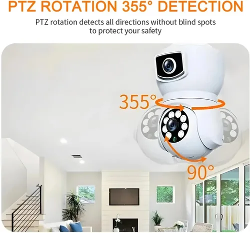 Vista 2 de 1080P WiFi PTZ cámara de seguridad interior del bebé del IP (sin tarjeta)