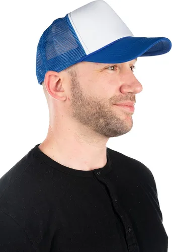 Vista 270 de Funky Junque Gorra de béisbol de béisbol en blanco para hombre y mujer
