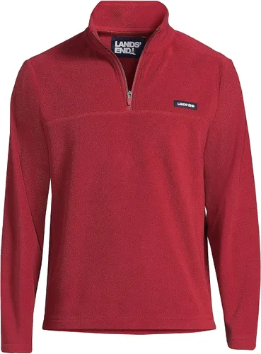 Vista 5 de Lands' End Jersey de forro polar con cremallera corta para hombre