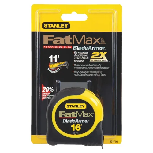 Vista 2 de Stanley Tools 33-716 Paquete de 6 reglas de cinta Fat Max de 16 pies