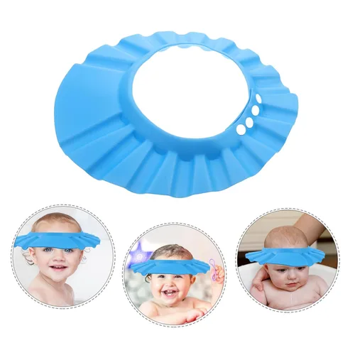 Vista 9 de Gorro de ducha infantil con protector de champú para bebés, gorro de baño para bebés