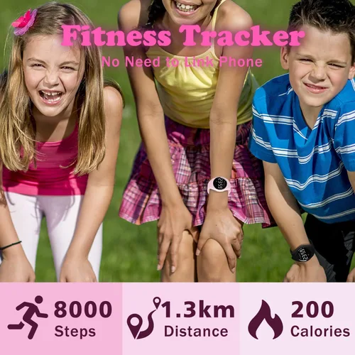 Vista 2 de Reloj deportivo digital para niñas y niños, monitor de actividad física con reloj despertador, cronómetro, relojes impermeables sin aplicación