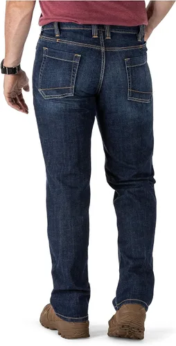 Vista 3 de 5.11 Tactical Defender-Flex Jeans rectos, tela elástica mecánica, bolsillos clásicos, estilo 74477