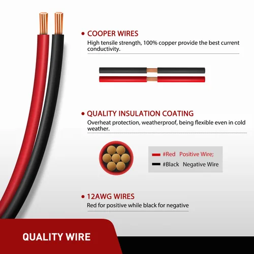 Vista 4 de Nilight Paquete de 2 conectores de enchufe de alimentación SAE de 12 AWG, puerto de pared lateral, conexión rápida, conector de montaje empotrado