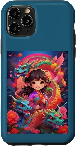 Vista 27 de Funda para iPhone 16 Chinese New Year of the Dragon 2024 Anime