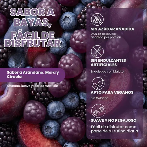 Vista 6 de VEV UPMAGO Gomitas de bisglicinato de magnesio, 90 gomitas