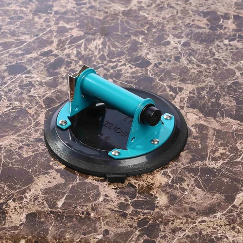 Vista 5 de ZUOS - Ventosa de vidrio de 8 pulgadas para elevación de granito y vidrio, (adecuada para superficies planas y rugosas), ventosa al vacío con mango