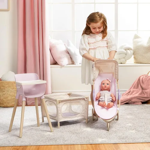 Vista 12 de LullaBaby Baby Doll Nursery Playset with 14-Inch Doll, Stroller