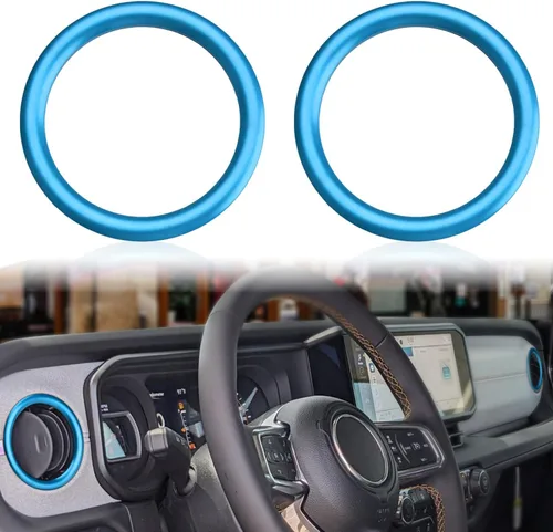 Vista 12 de auovo - Anillo para salida de ventilación de aire acondicionado para interior, compatible con Wrangler JL 2018-2023 Gladiator JT 2020-2023, cubierta