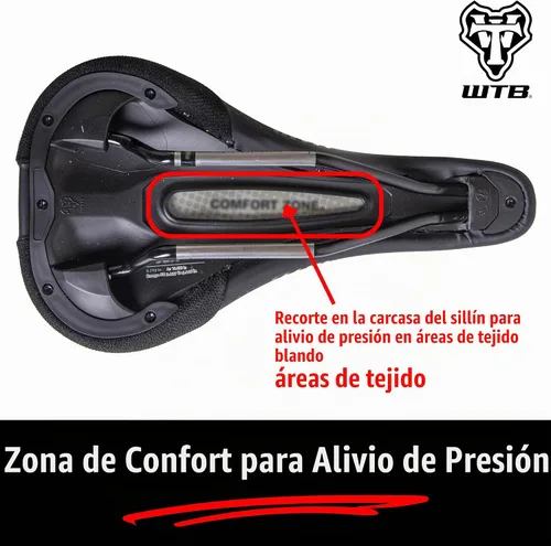 Vista 5 de WTB Koda Mountain Bike Seat (Saddle) - Gravel, Trail & Bikepacking (Medium/Wide, 3 Rail Options)