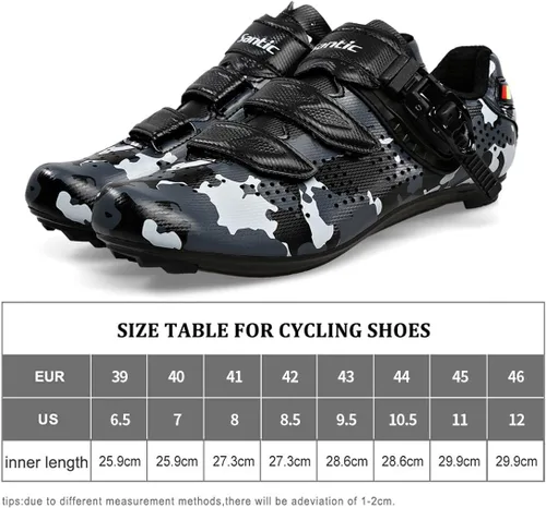 Vista 7 de Santic Zapatos de ciclismo unisex para interiores, zapatos de bicicleta de carretera, zapatos de equitación para hombres y mujeres