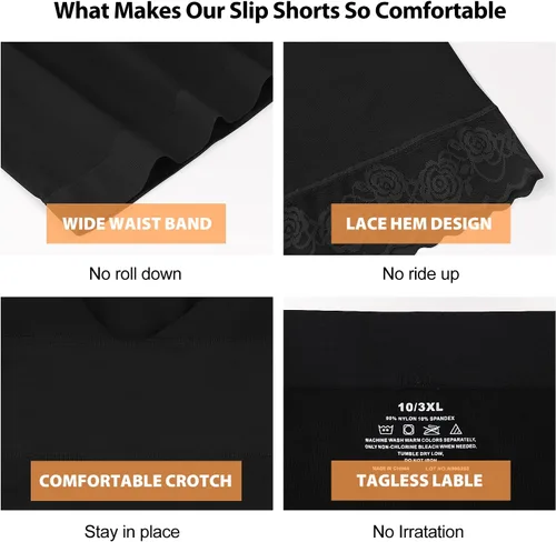 Vista 4 de Pantalones cortos para mujer, ropa interior cómoda y suave sin costuras para yoga