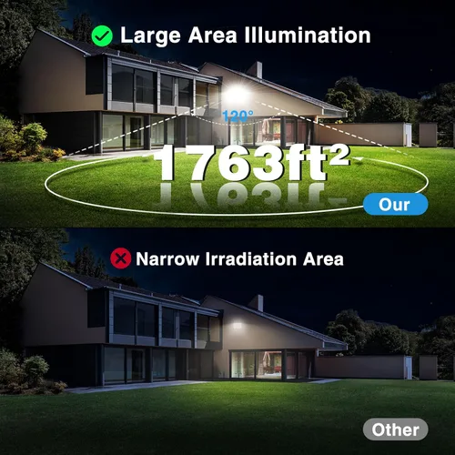 Vista 3 de Olafus Paquete de 4 luces LED de 90 W para exteriores, 9000 lm superbrillantes, luces de trabajo LED enchufables, 6500 K IP66 impermeable
