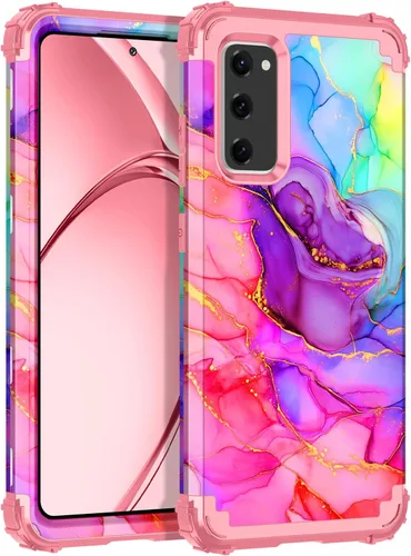 Vista 15 de Rancase Funda para Galaxy S20 FE 5G, Tres Capas de Protección Resistente a Golpes de Servicio Pesado Parachoques de Plástico Duro + Funda Protectora