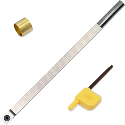 Vista 5 de Herramienta de torneado de madera con punta de carburo S15, herramienta de torno de madera de carburo más áspera hecha de acero inoxidable